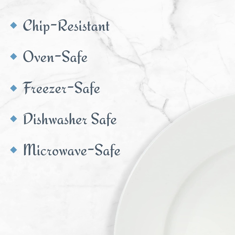 Mikasa Delray 40-Piece Bone China Dinnerware Set, White