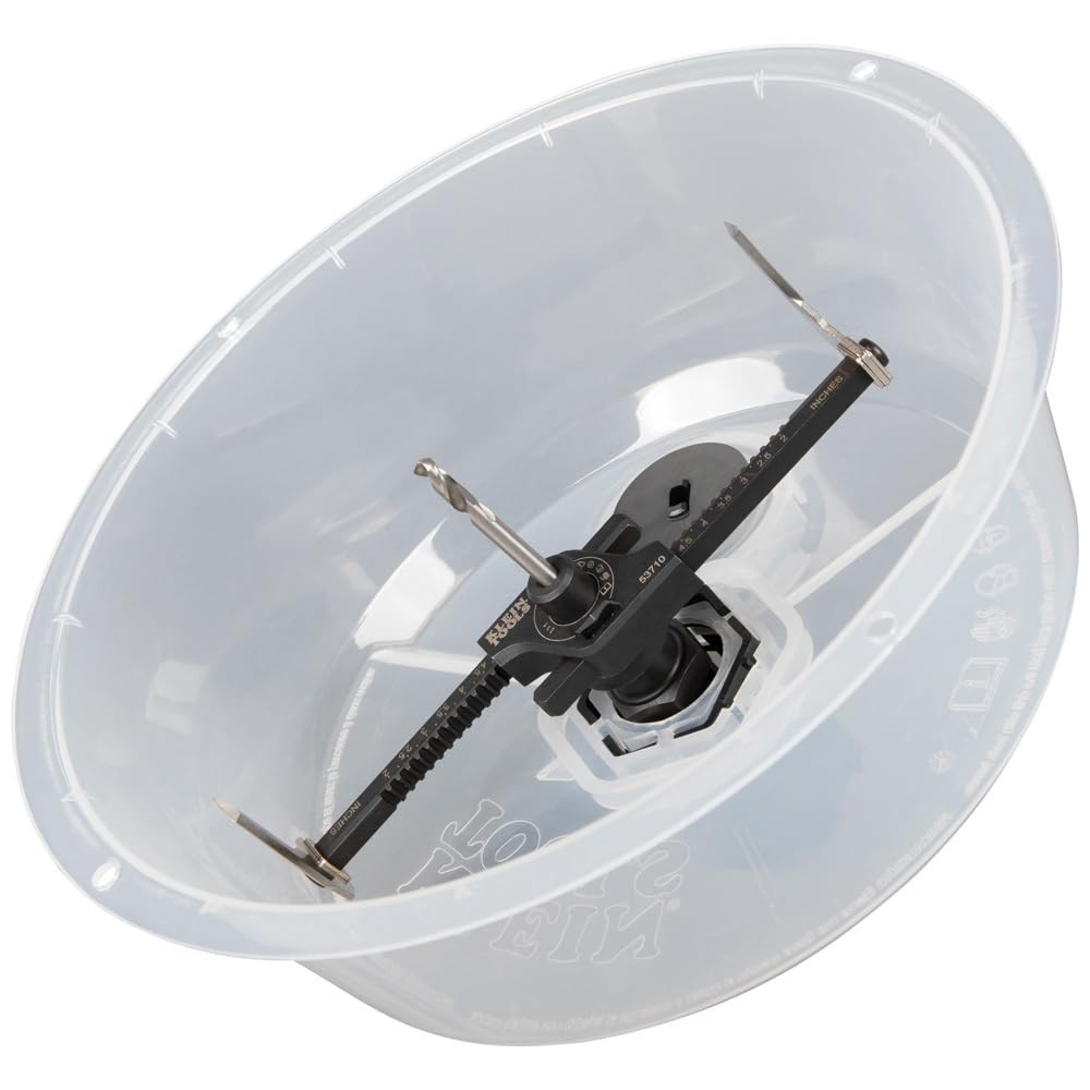 Precision Adjustable Round Hole Cutter for Drywall with Vacuum Port Integration