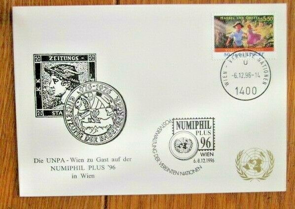 UNITED NATIONS VIENNA AUSTRIA WHITE CARD NUMIPHIL VIENNA 6/12/1996