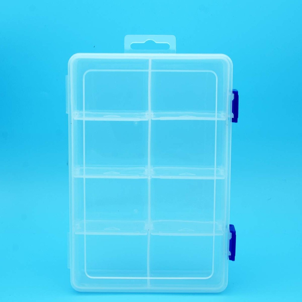 Plastic Compartment Storage Box With Adjustable Divider Removable Grid Compar...