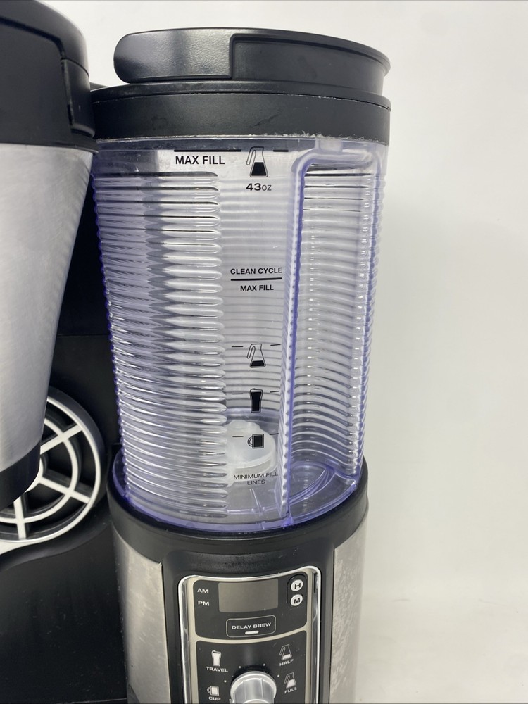 Ninja Coffee Maker CF086 Single Serve Brew Bar Cleaned Tested Working