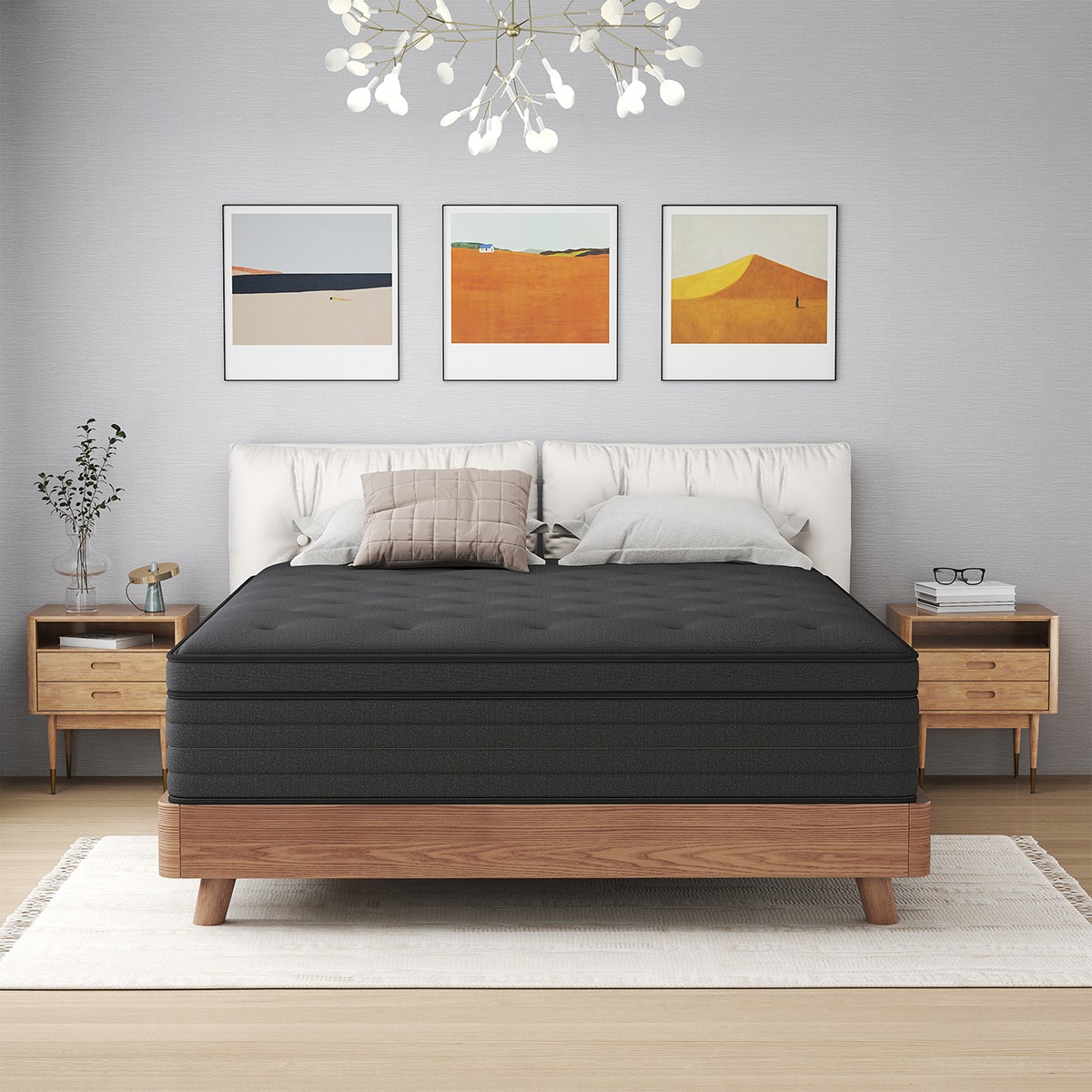 8"/12"/14" Twin Full Queen King Mattress Gel Memory Foam Hybrid Spring In a Box