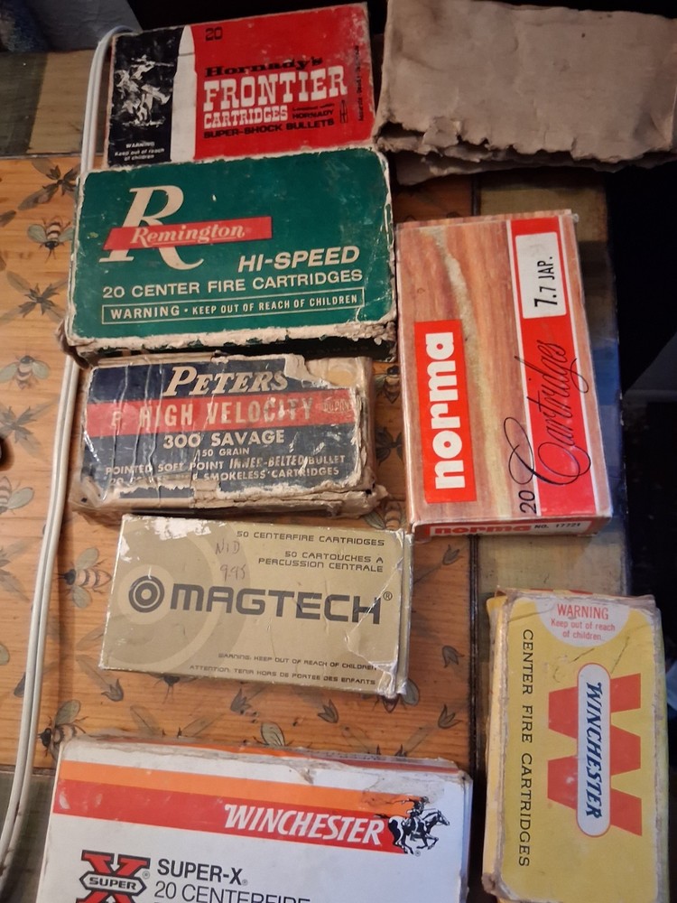 Vintage Empty Ammo Boxes