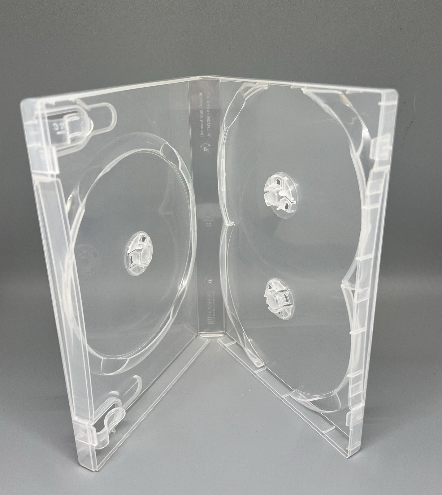 ONE Top Quality Original Scanavo 22mm Triple (3) DVD Case, Clear, DVD3/ONET