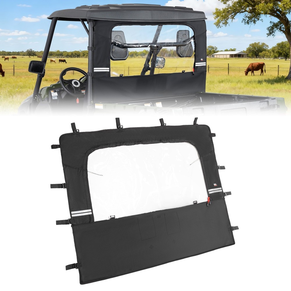 UTV Soft Rear Windshield Back Window for Hisun Axis Coleman Massimo MSU 500 700