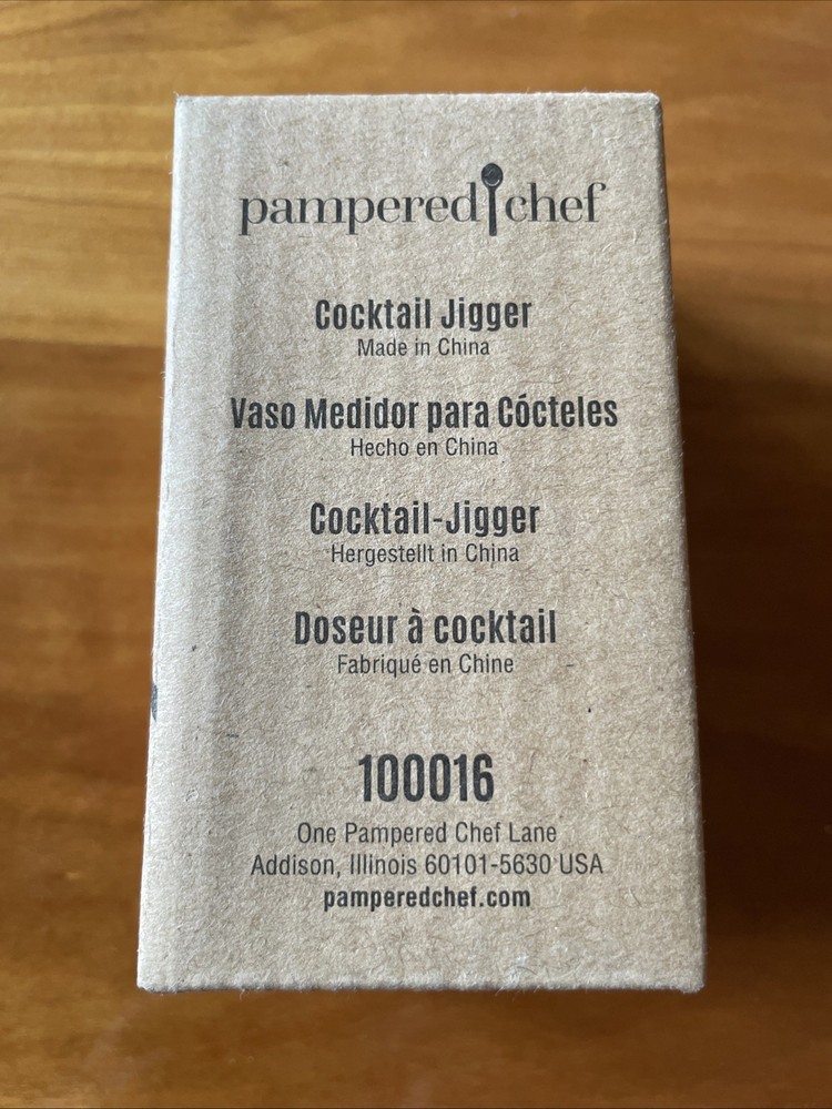 Pampered chef cocktail jigger #100016 Nib