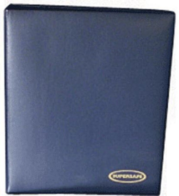 High Quality Deluxe Archival BLUE Slipcase For Supersafe Binder Safe Protection