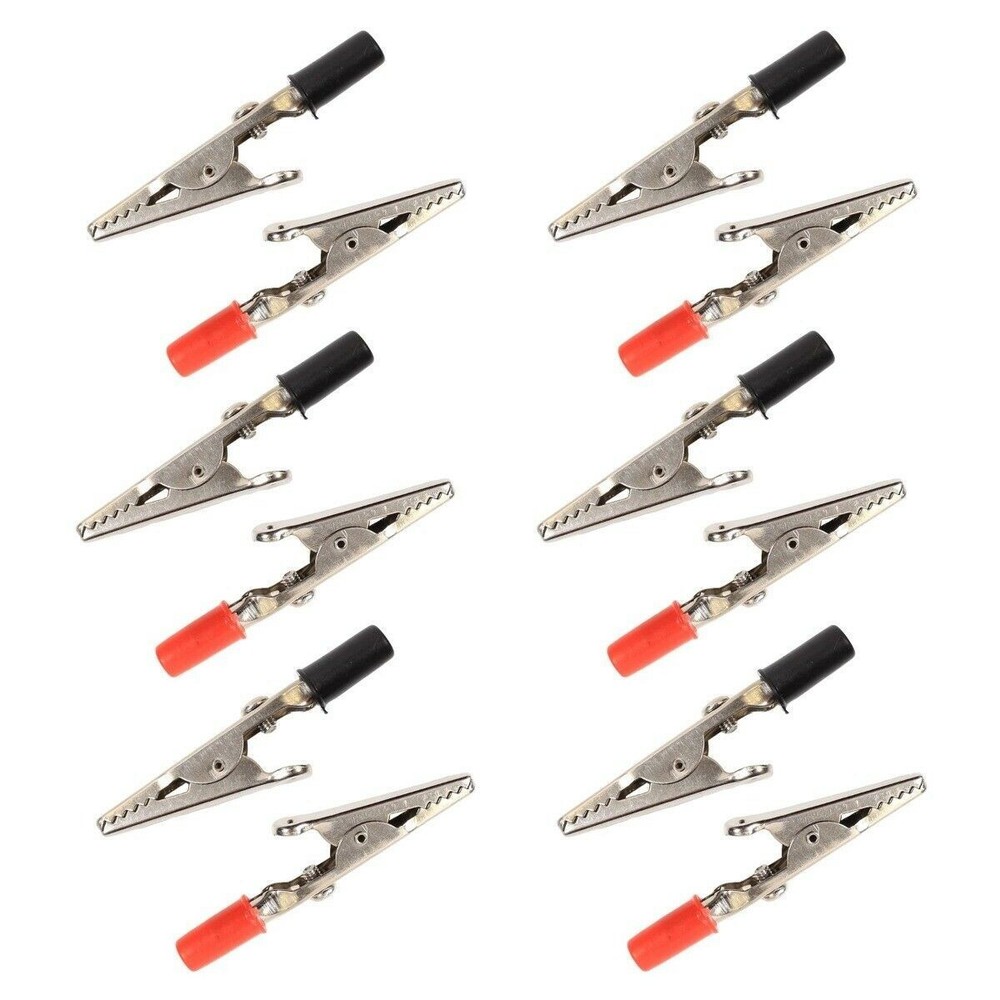 Assorted Set of 12 Insulated Clips for Electrical Testing or Welding