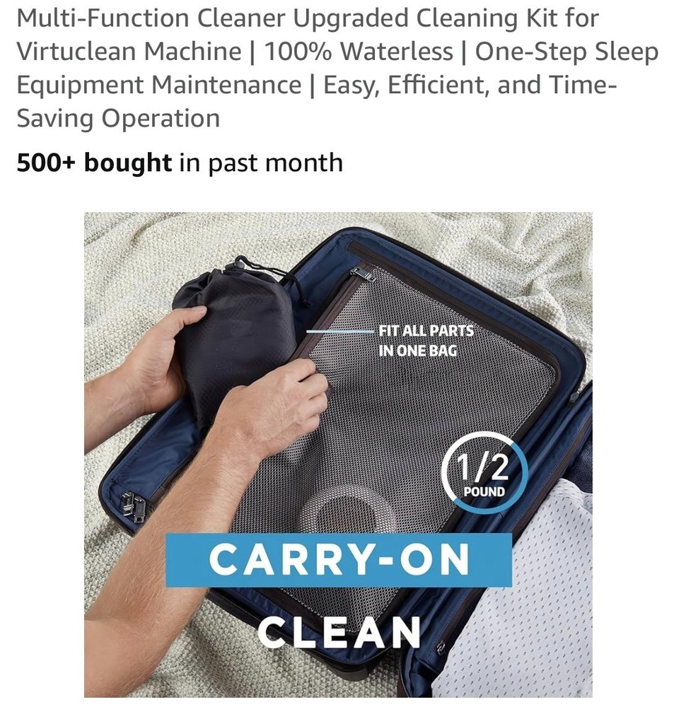 Multi-Function Cleaner Upgraded Cleaning Kit for Virtuclean Machine | 100% Water