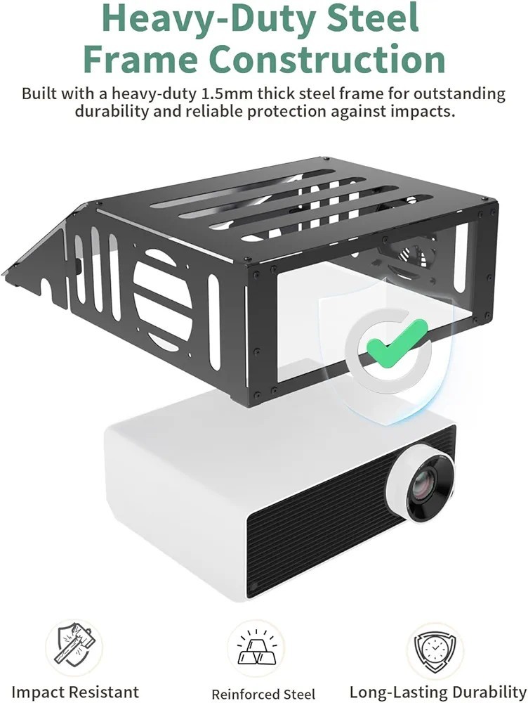 Golf Simulator Projector Cover Floor Mounted Protective Enclosure