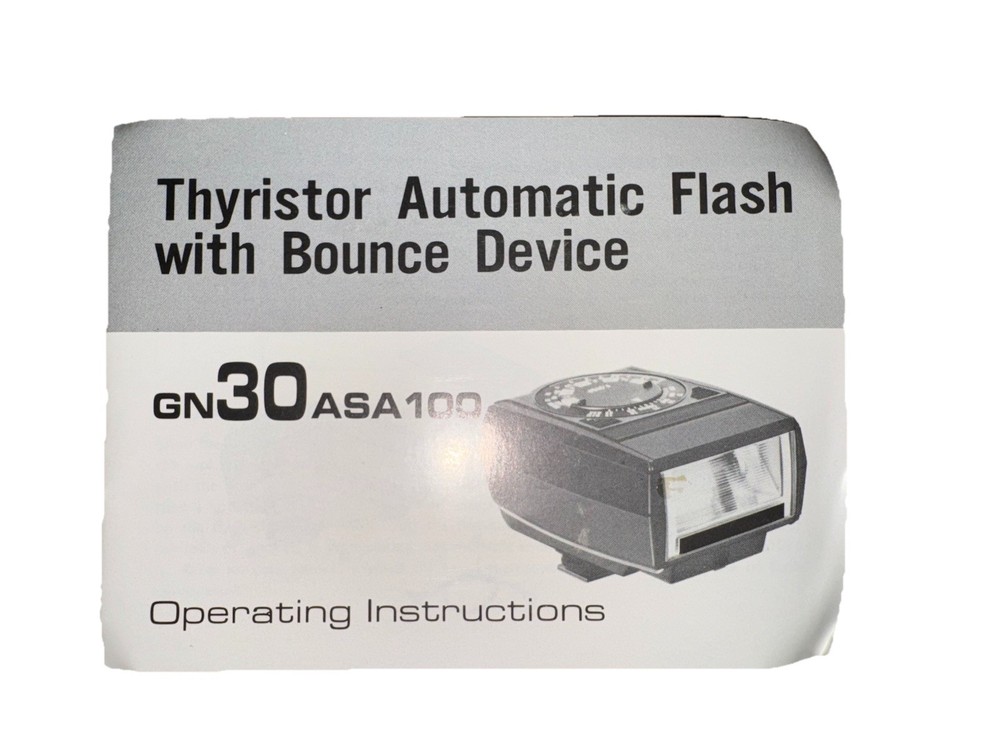 Albinar 100AT Thyristor Automatic Flash w/ Bounce Device GN30ASA 100 Never Used