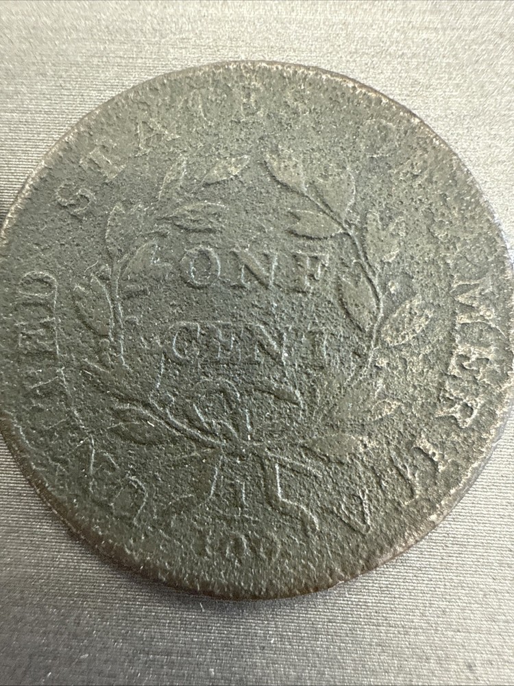 No Date Damaged Draped Bust Large Cent #8142