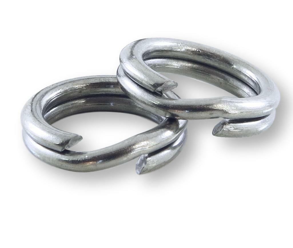 SIZE #2 Heavy Duty Stainless Steel Split Rings 100 Count Pack MADE IN USA HD