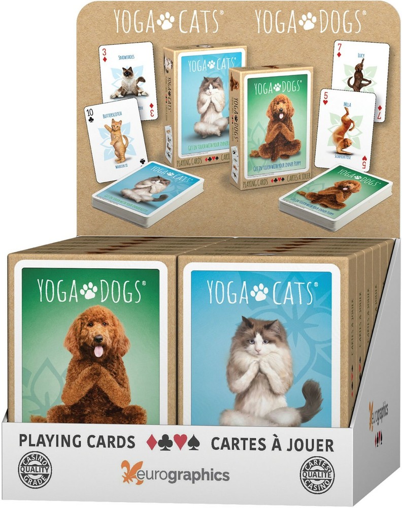 Playing Cards Yoga Dogs