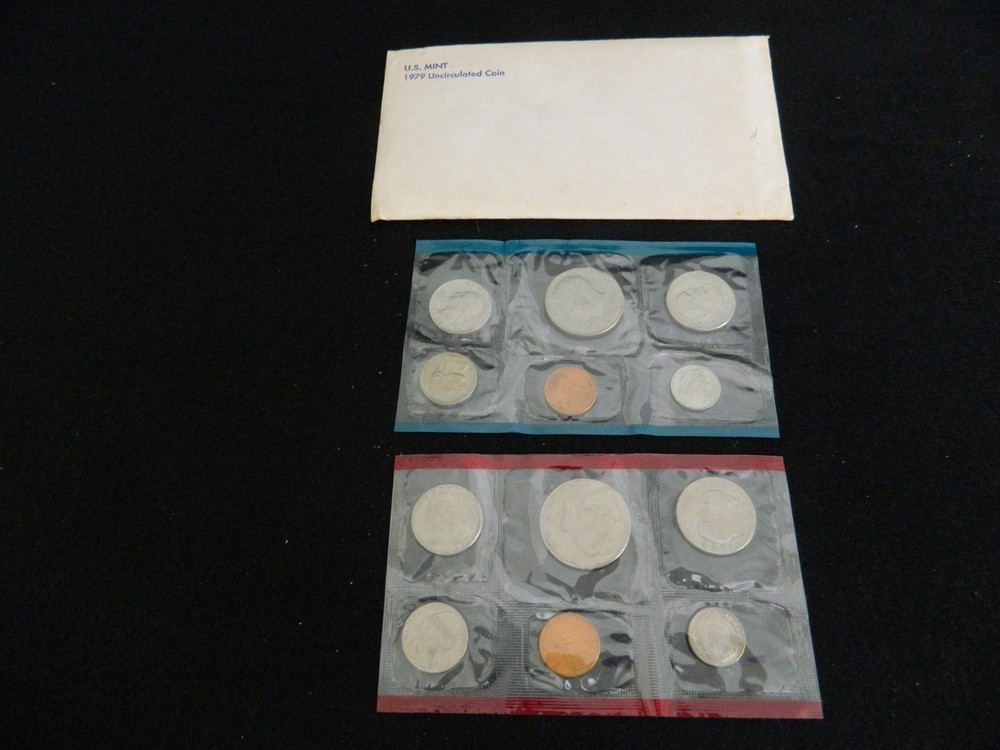 1979 US Mint 12 Coin Uncirculated Set Complete Philadelphia & Denver OGP