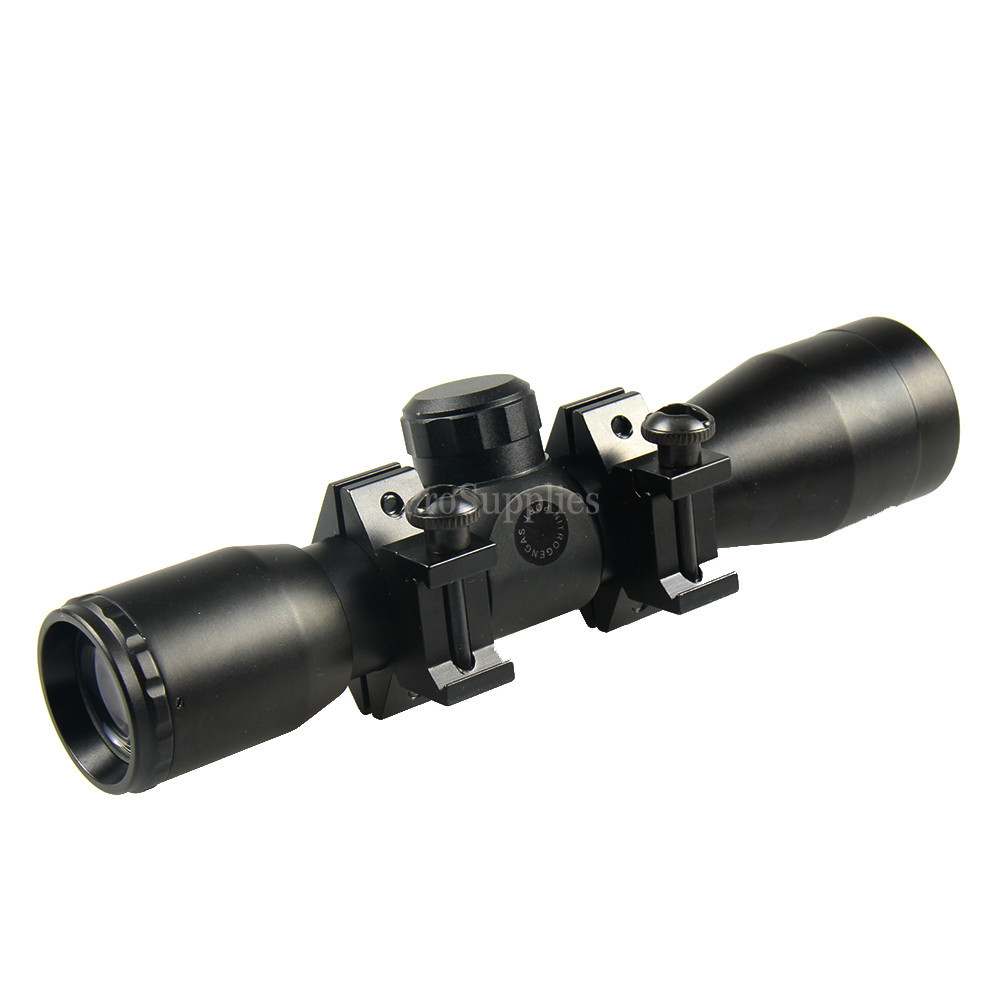 Tactical 4X32 Compact RANGEFINDER .223 .308 Scope /w Rings