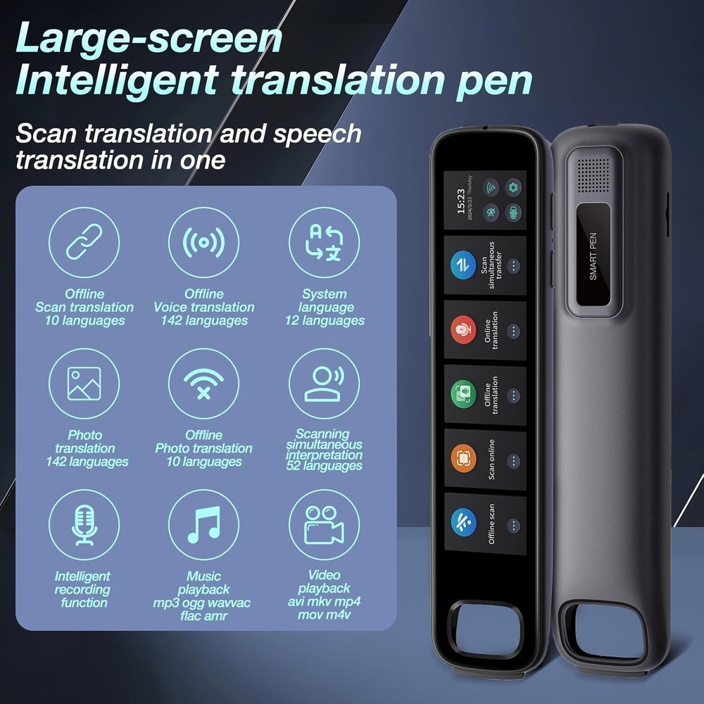 Translation Reading Pen 142 Languages OCR Voice Text Reader - NIB