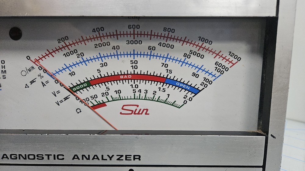 Vintage Sun Inductive Diagnostic Analyzer CP7670 RPM And Spark Plug Testing