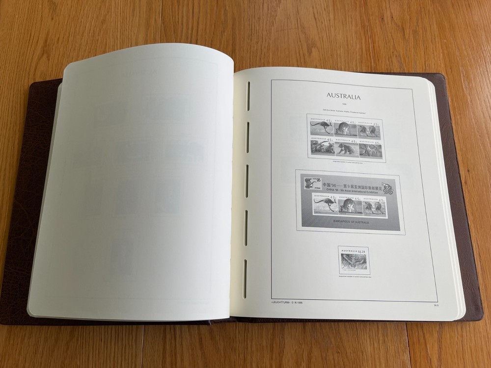 Lighthouse Regular Australia albums with 2-post binder (used)