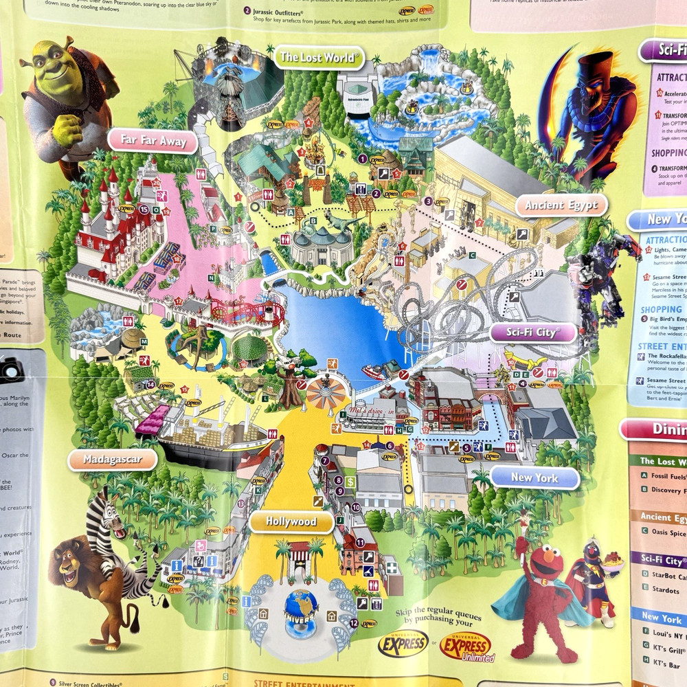 Universal Studios Singapore - 2015 STUDIO GUIDE MAP - Lunar New Year - Puss