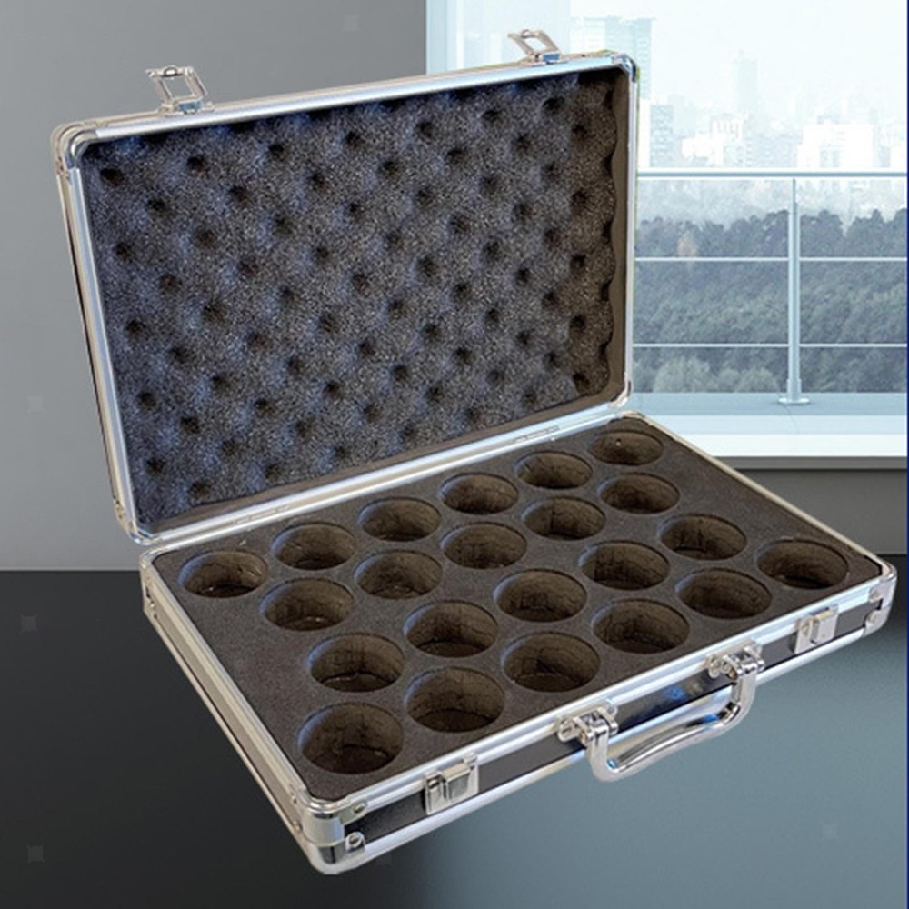 Billiard Balls Storage Box with Interior Padded Container Practical Accessory