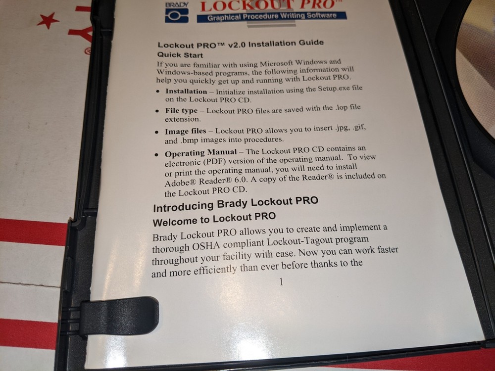 Brady Lockout PRO™ ver 2.0 Graphical Procedure Writing Software