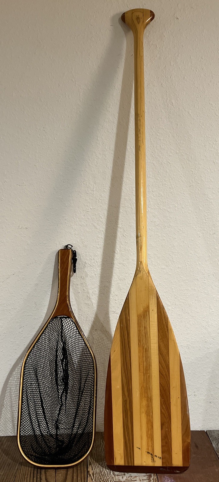BENDING BRANCHES CRUISER 48” BENT CANOE PADDLE ROCKGARD TIP & ORVIS FISHING NET