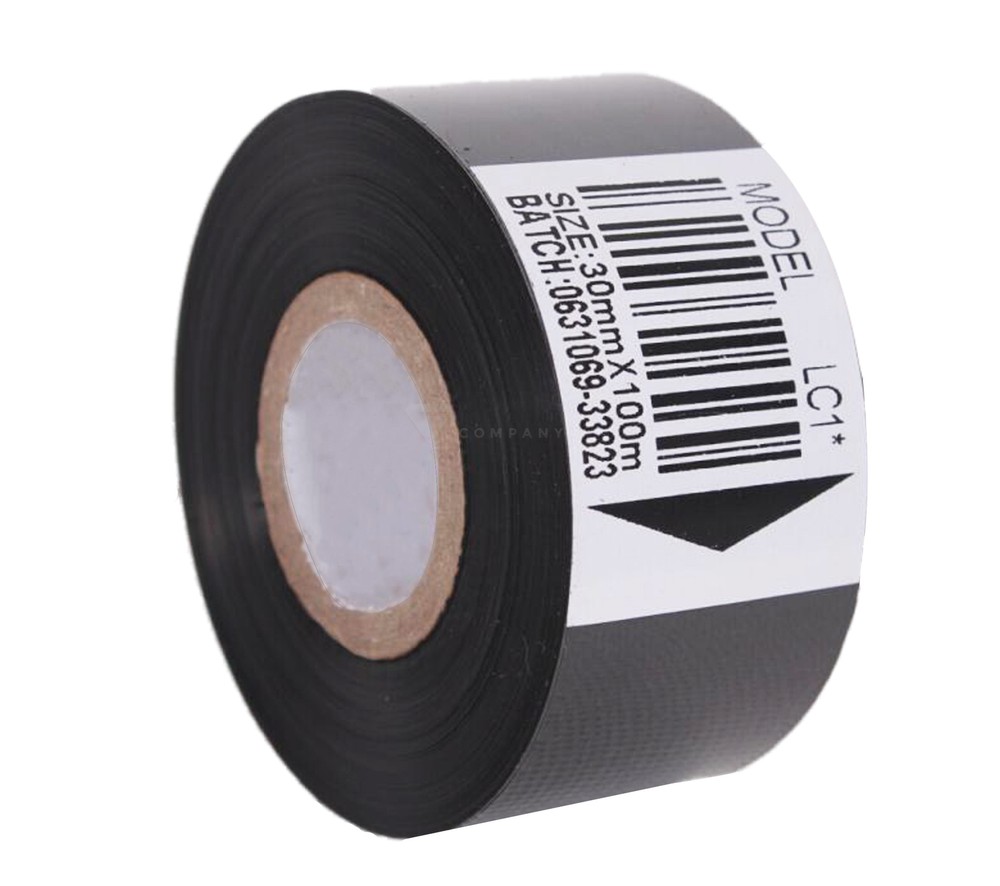 1 Roll Coding Pring Machine Replacement Code Ink Roll Black Color Ribbon