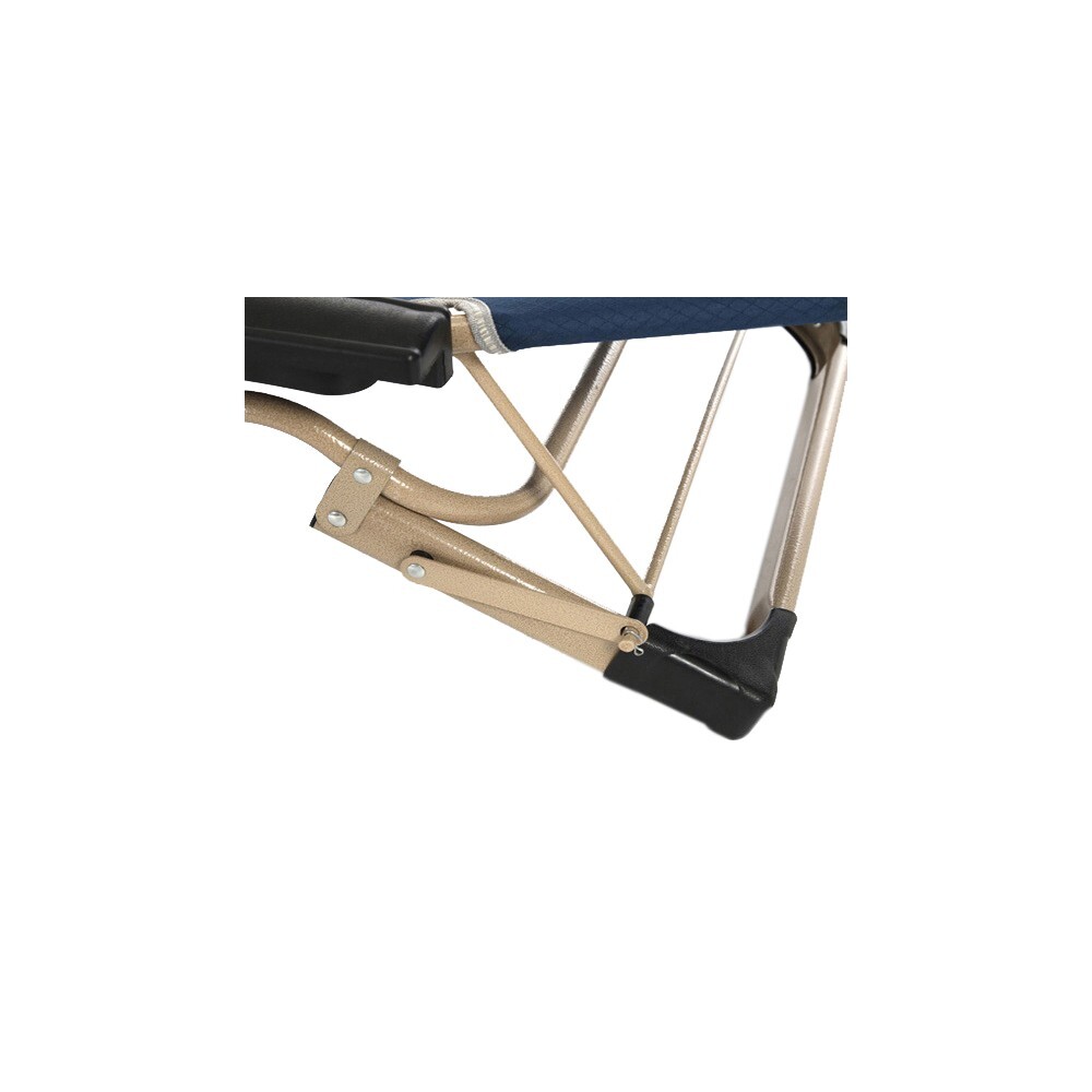 200kg (441lbs) Portable Single Folding Bed Deck Chair Adjustable Multi-function