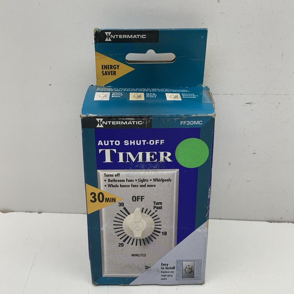 Intermatic FF30MC SPST Spring Wound Countdown Timer Time Switch Dial 0-30 Minute
