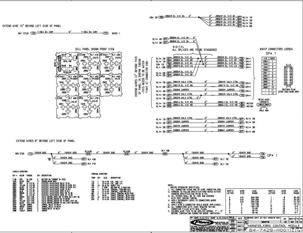 Pierce 64-7429 Wire Harness / EBRO Control Module for Electric Dump Valve Chute