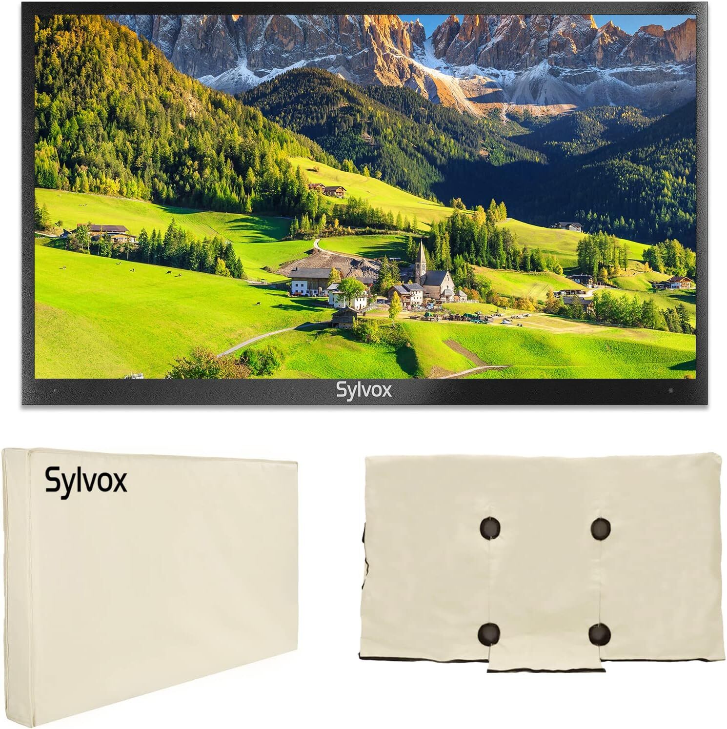 SYLVOX TV Cover Weatherproof Screen Cover 70"-75" TV Suitable outdoor TV protect
