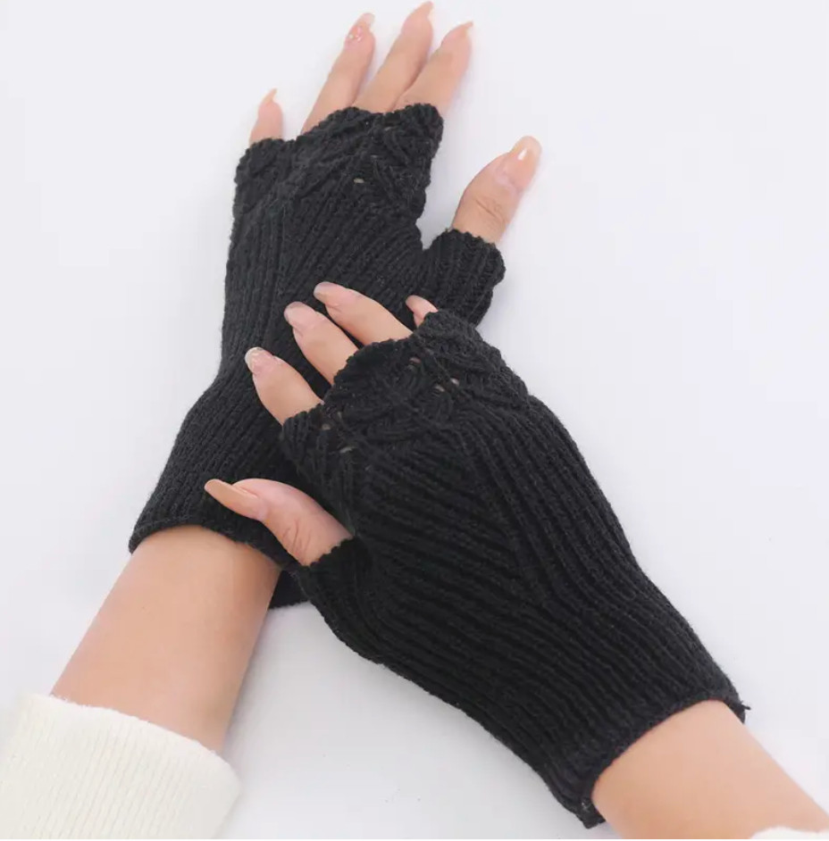 Fingerless Crocheted Mittens