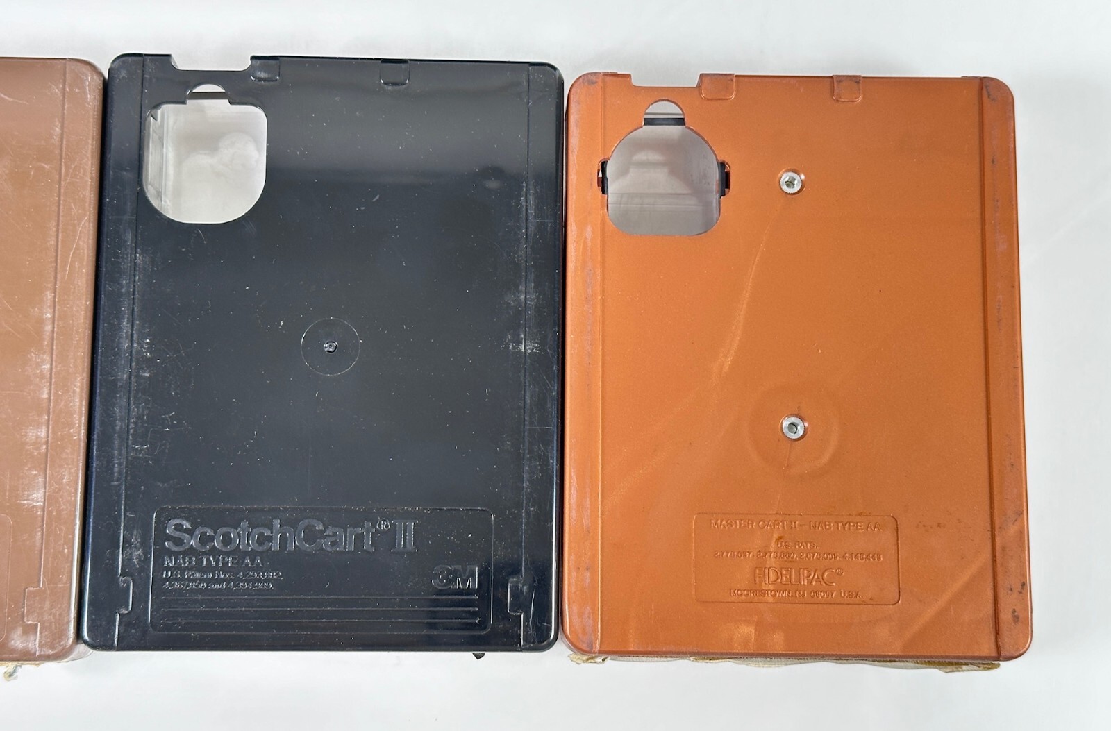 Lot of 80 Broadcast NAB Tape AA Cartridges 3M, Fidelipac, Audiopak, Scotchcart