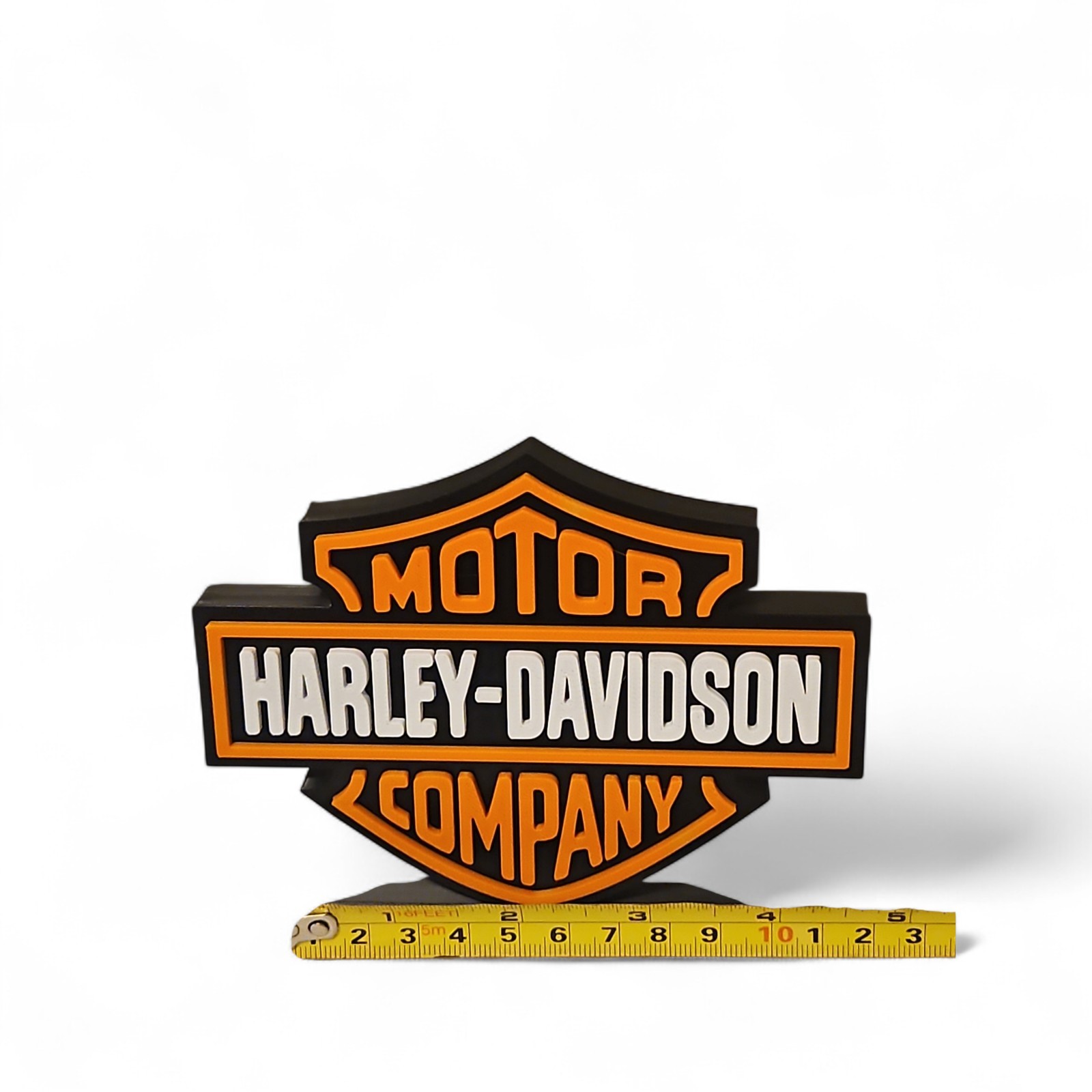 Harley-Davidson Motor Company 3D Logo Display. Freestanding Tabletop Sign.