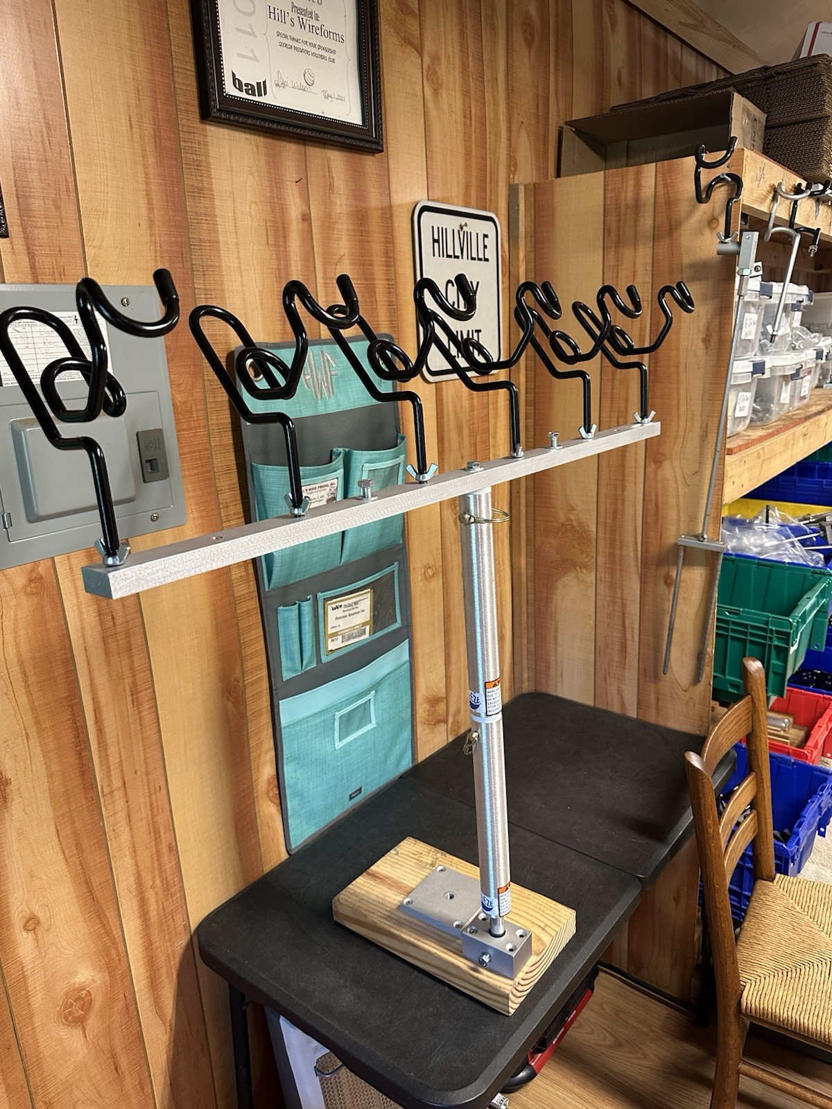 36 inch T-bar With 6 holders 3/4 inch screw in Seat Pedestal Add Dual Angles*