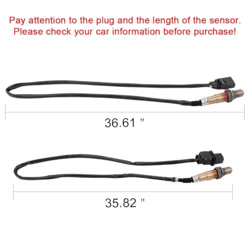 2PCS Oxygen O2 Sensor Upstream Downstream Replacement for 2009-2016 Audi A4,