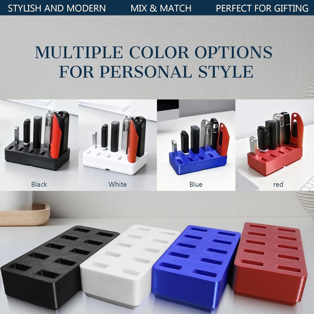 Efficient Compact USB Flash Drive Stand - 10 Slots for Easy Access and Storage