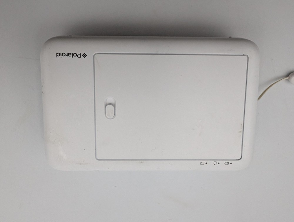 Polaroid Snap Instant Digital Camera Built in Printer White POLSP01 Working!