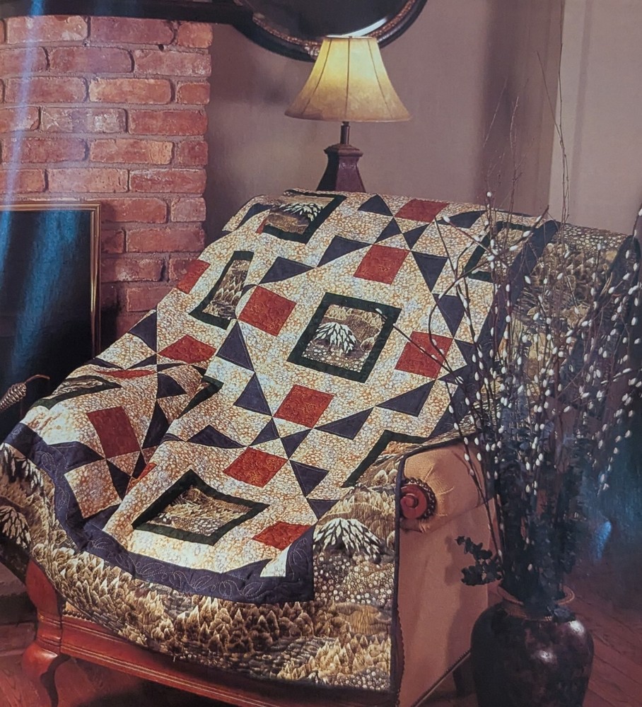 Fairfield Park beginner challenge 64x75 size Quilt pattern DOWNLOAD + 1 Free