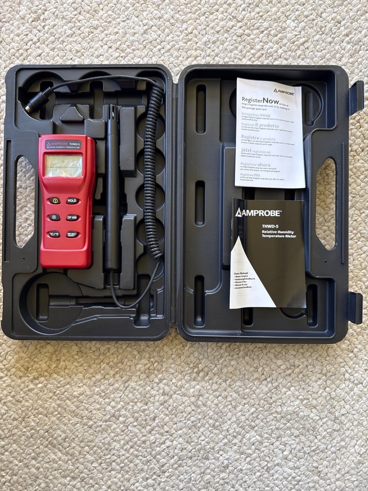 Amprobe THWD-5 Relative Humidity and Temperature Meter