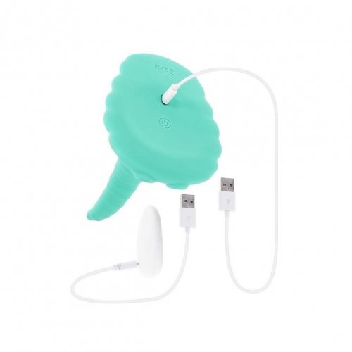 Evolved Tentacle Silicone Remote Controlled Grinder Vibrator - Teal