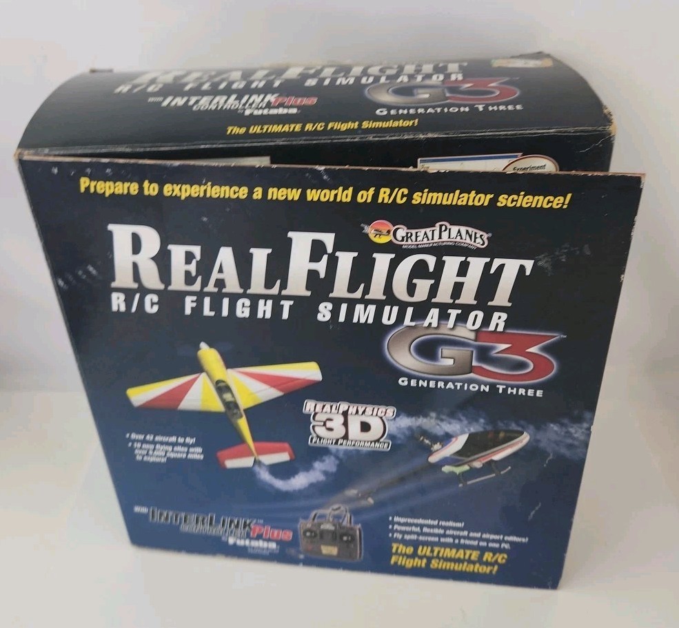 RealFlight R/C flight simulator G3 Interlink controller Plus by Futaba 3D +
