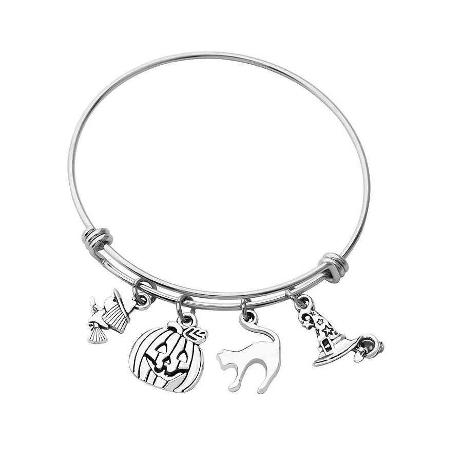 Halloween  Charm wire Bracelet