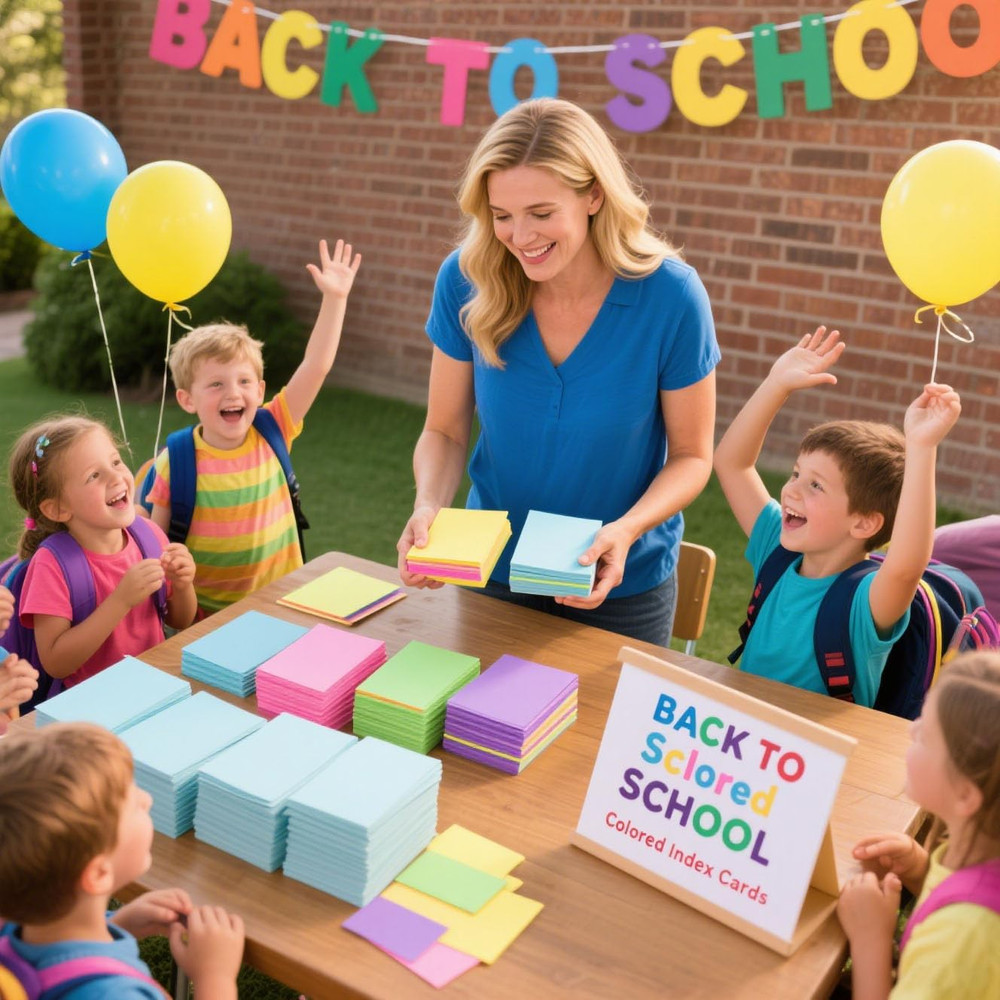 300PCS Colored Index Cards, 3X5 Inch Flash Cards Study Heavy Notecards