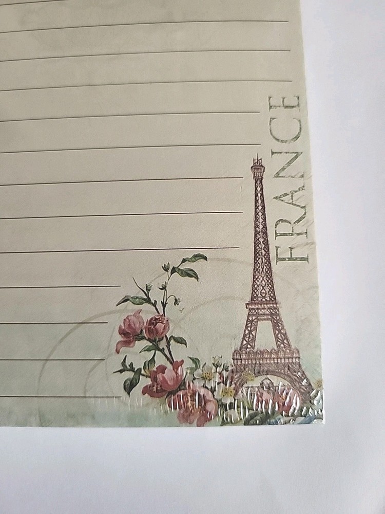Punch Studio Jeweled Paris Theme Eiffeil Tower 100 Sheets Notepad. Sealed.