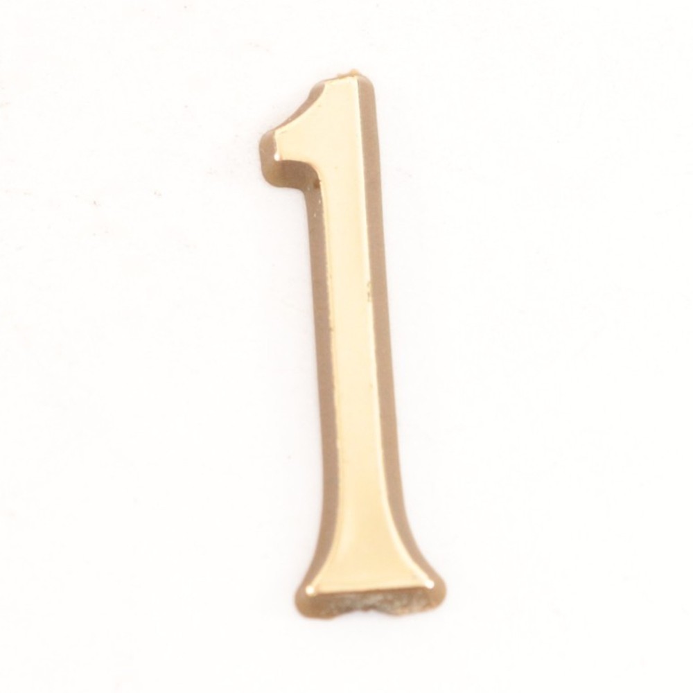 Clock Dial Number 1 - 1 inches Tall - Plastic - FB754