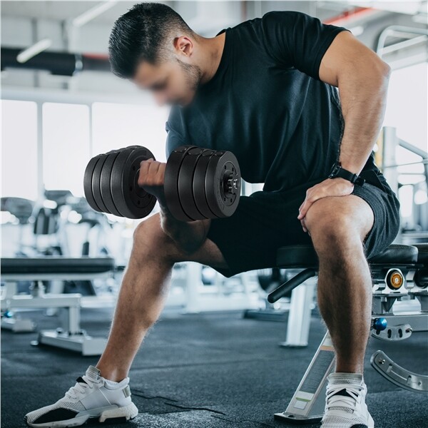 Adjustable Dumbbell Set 66LB for Home Gym Body Muscle Building Strength Training