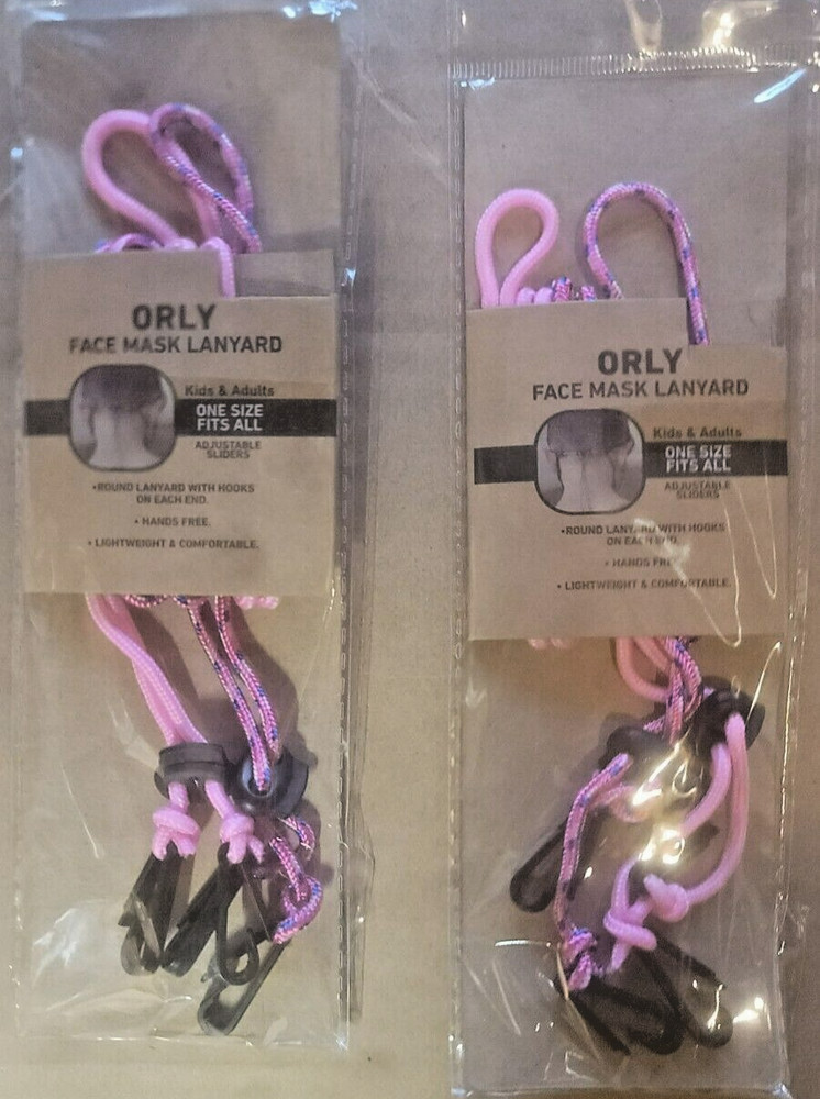 2 X 2 Pack ORLY Face Mask Lanyard