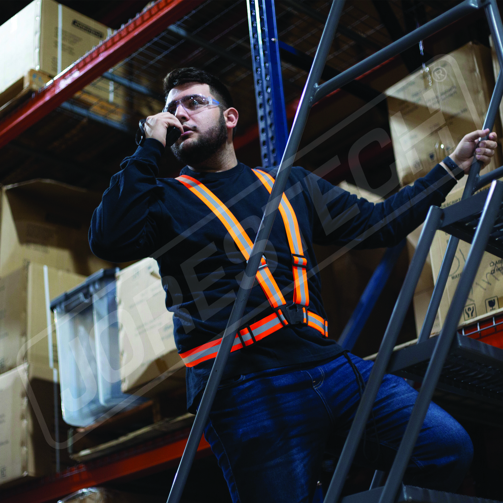 New Hi Vis Reflective Vest Safety Belt Running Walking Cycling Biking JORESTECH